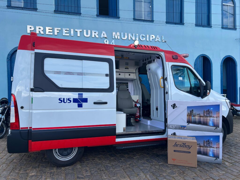 Livramento é contemplado pelo Novo PAC Saúde com ambulância do Samu e kits de Telessaúde