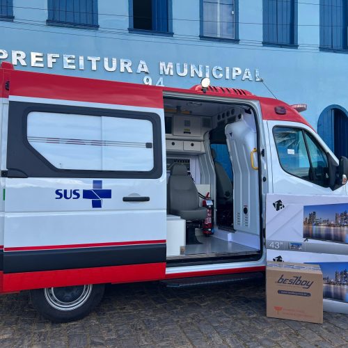 Livramento é contemplado pelo Novo PAC Saúde com ambulância do Samu e kits de Telessaúde