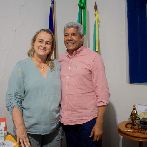 Prefeita Joanina Sampaio recebe visita do Governador Jerônimo Rodrigues em Livramento de Nossa Senhora